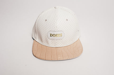 Doses Pearl Perforated Alligator Strapback *SOLD OUT