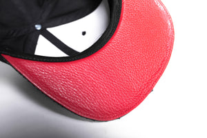 Doses Noir Snakeskin Strapback
