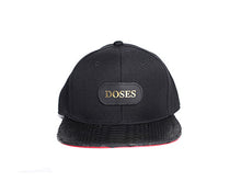 Doses Noir Snakeskin Strapback