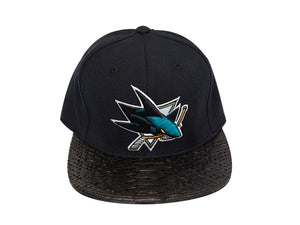 San Jose Sharks Snakeskin Strapback