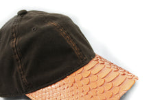 Doses Salmon Snakeskin Strapback