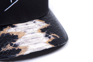 Doses Black Mesh Snakeskin Strapback