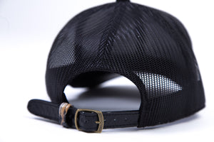 Doses Black Mesh Snakeskin Strapback
