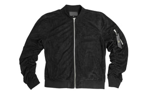 Doses Suede Leather Bomber Jacket