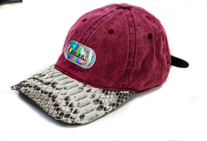 Doses Natural Red Denim Python Strapback