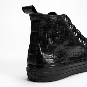 Black Shadow Alligator Converse