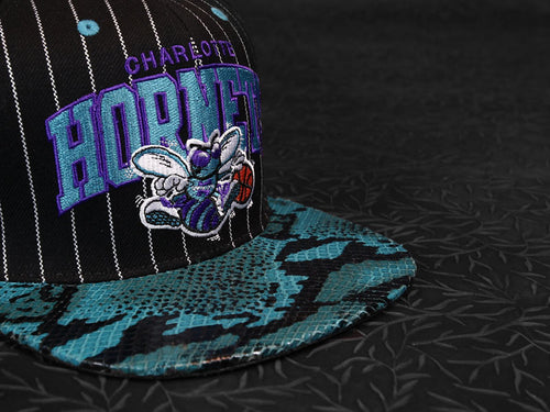 Charlotte Hornets Snakeskin Strapback