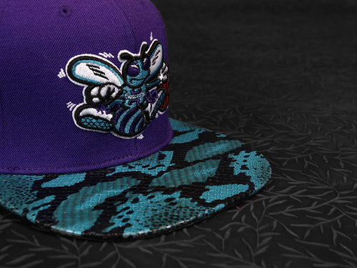 Charlotte Hornets Snakeskin Strapback