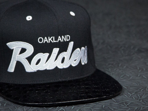 Oakland Raiders Alligator Strapback