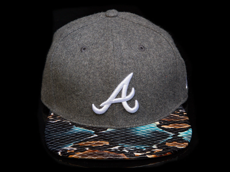 Atlanta Braves Wool Snakeskin Strapback