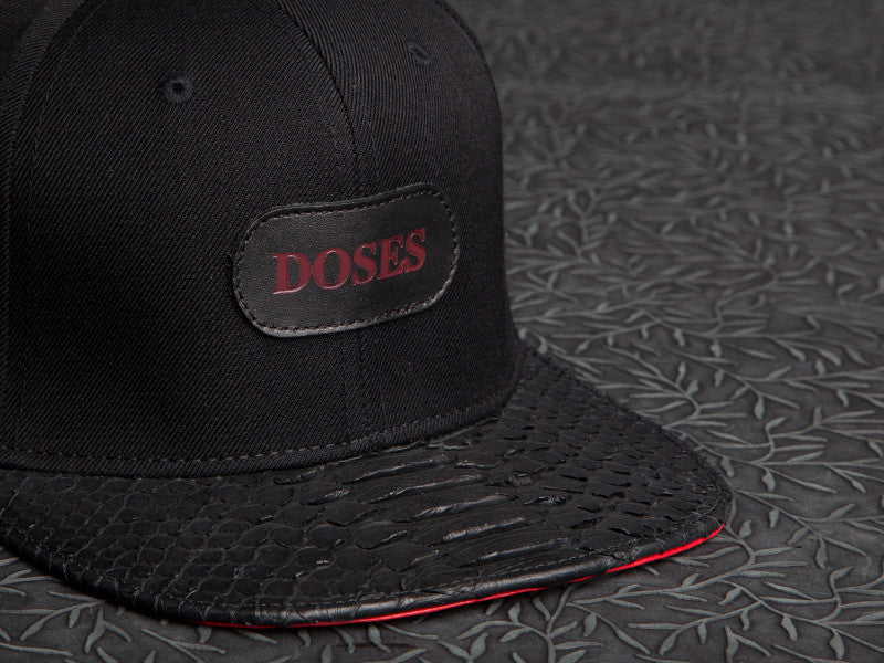 Doses Hades Ribbed Snakeskin Strapback