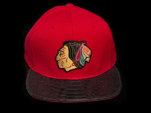 Chicago Blackhawks Snakeskin Strapback