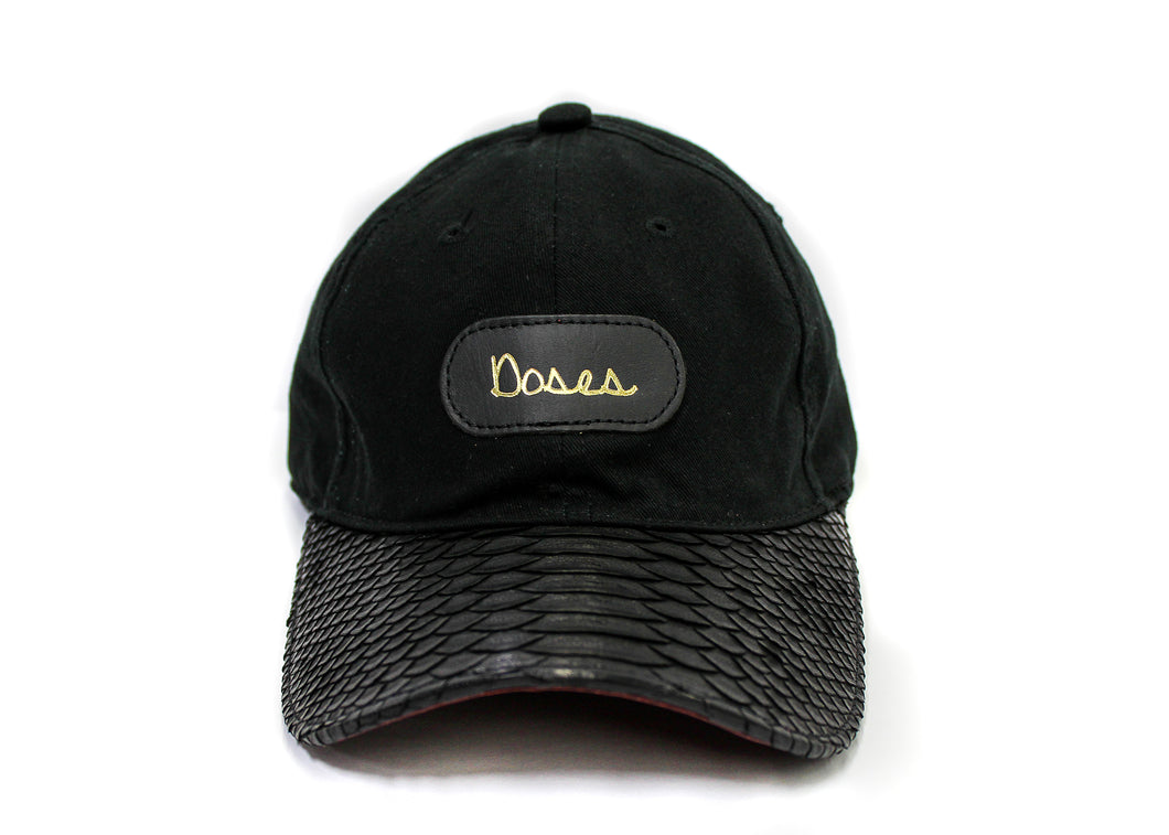 Doses Black Wine Python Strapback