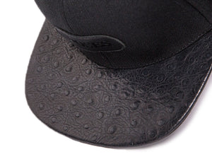 Doses Black Ostrich Strapback