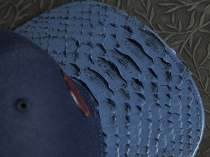 Doses Sapphire Ribbed Snakeskin Strapback