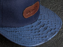 Doses Sapphire Ribbed Snakeskin Strapback