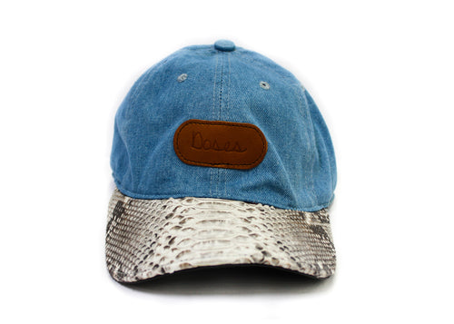 Doses Natural Blue Denim Python Strapback