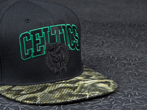 Boston Celtics Snakeskin Strapback