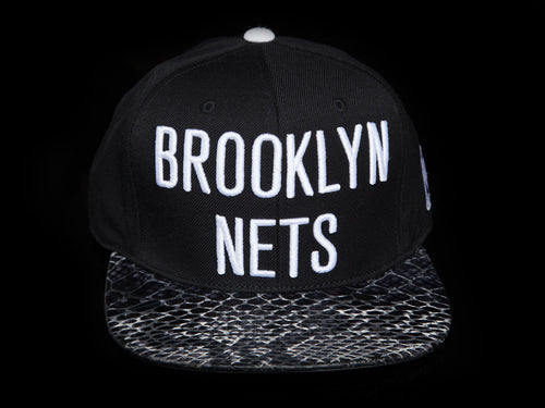 Brooklyn Nets Snakeskin Strapback