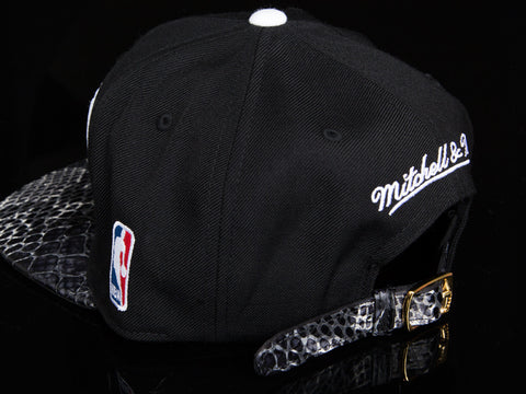 Brooklyn Nets Snakeskin Strapback