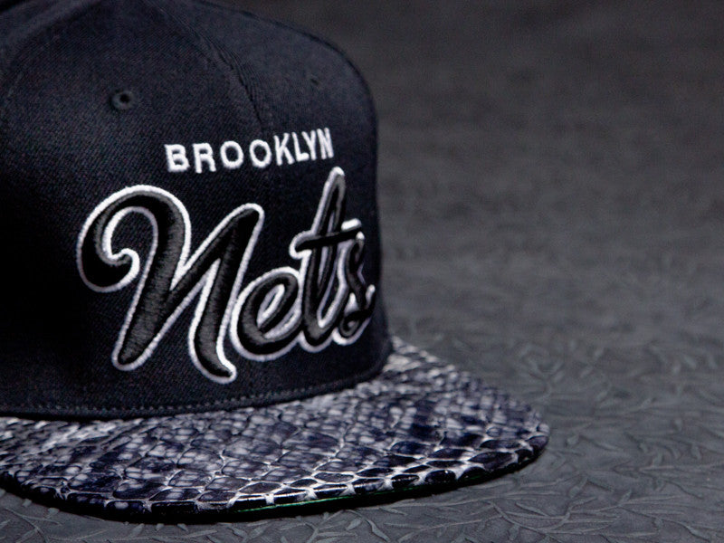 Brooklyn Nets Snakeskin Strapback