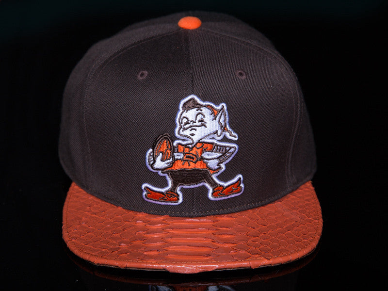 Retro Cleveland Browns Snakeskin Strapback