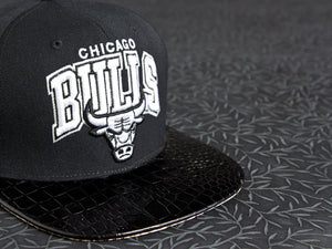 Chicago Bulls Gator / Snakeskin Strapback