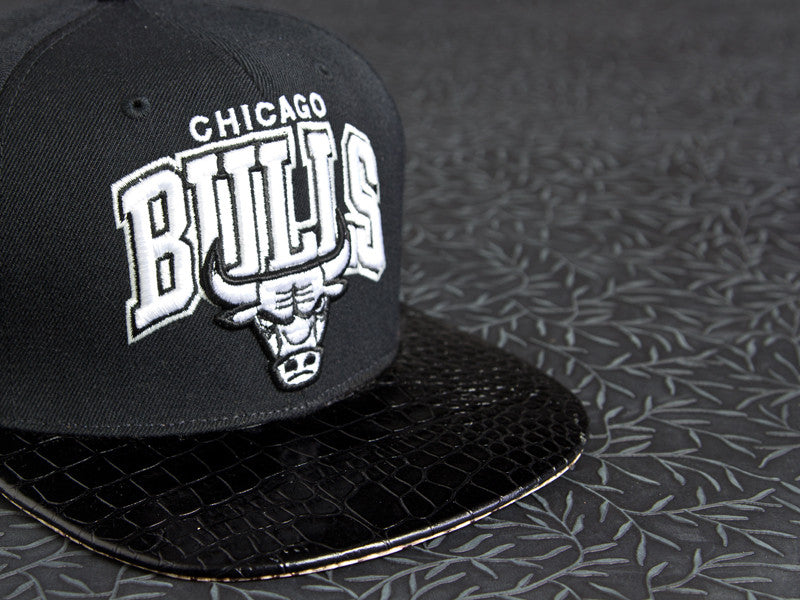 Chicago Bulls Gator / Snakeskin Strapback
