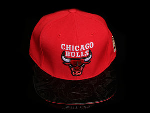 Chicago Bulls Rose Leather Strapback