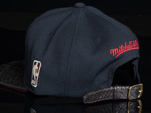 Chicago Bulls Snakeskin Strapback