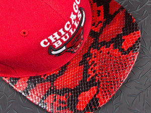 Chicago Bulls Snakeskin Strapback