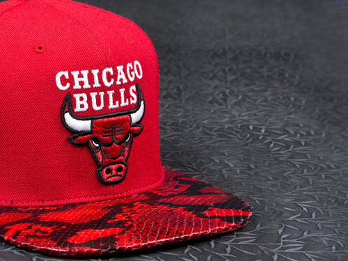 Chicago Bulls Snakeskin Strapback