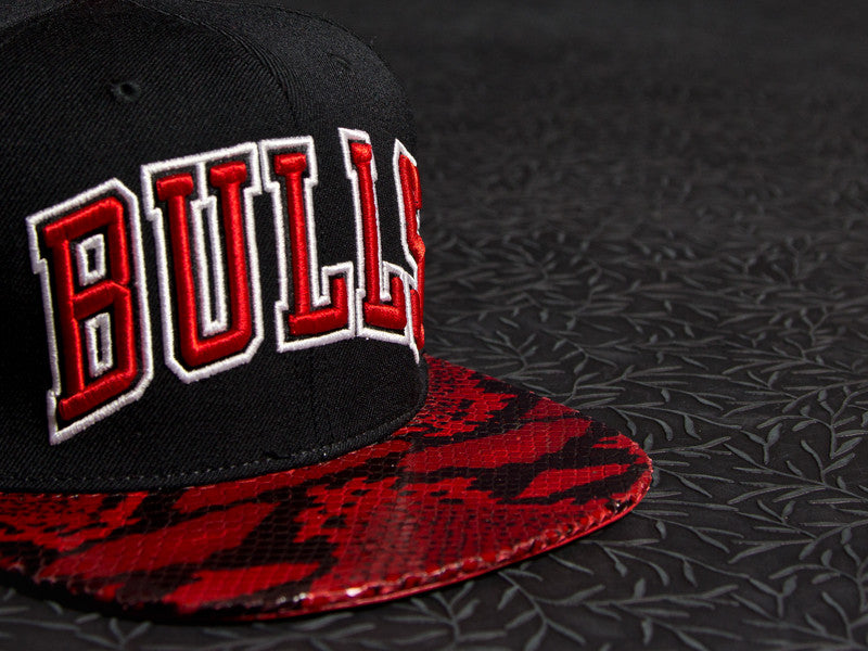 Chicago Bulls Snakeskin Strapback