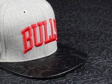 Bulls Rose Reverse Snakeskin Strapback