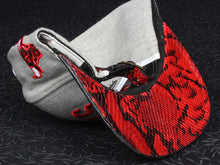 Bulls Rose Reverse Snakeskin Strapback
