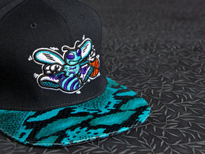 Charlotte Hornets Snakeskin Strapback
