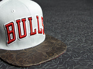 Bulls Snakeskin Rose Strapback