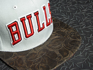 Bulls Snakeskin Rose Strapback