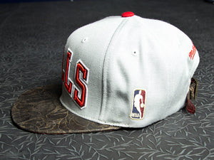Bulls Snakeskin Rose Strapback