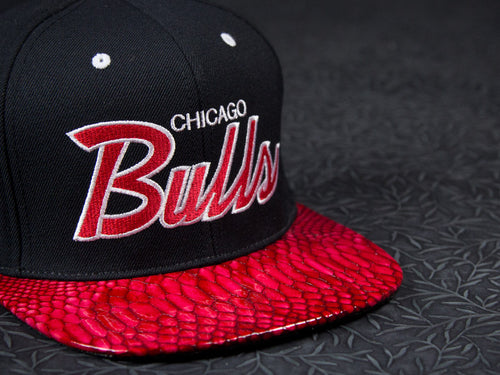 Chicago Bulls Snakeskin Strapback