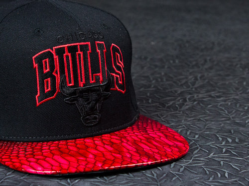 Chicago Bulls Snakeskin Strapback