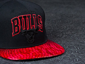 Chicago Bulls Snakeskin Strapback