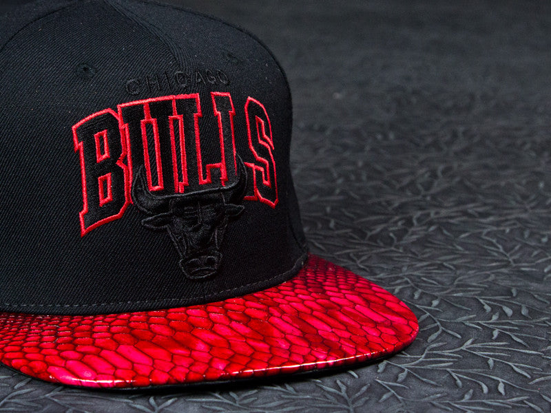 Chicago Bulls Snakeskin Strapback
