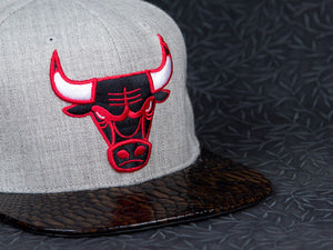 Chicago Bulls Snakeskin Strapback