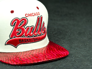 Chicago Bulls Snakeskin Strapback