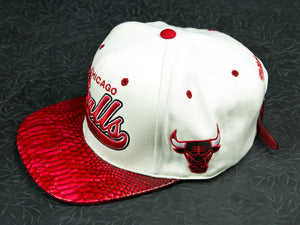 Chicago Bulls Snakeskin Strapback