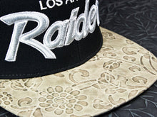 Los Angeles Raiders Rose Leather Strapback