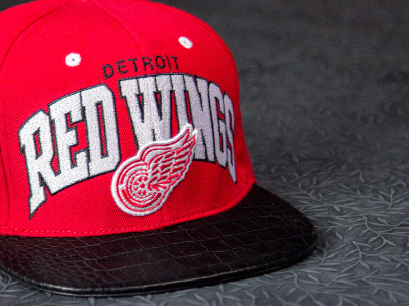 Detroit Redwings Alligator Strapback