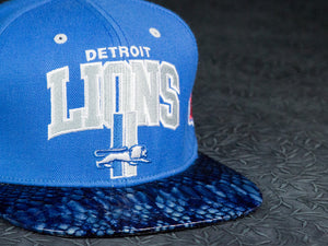 Detroit Lions Snakeskin Strapback