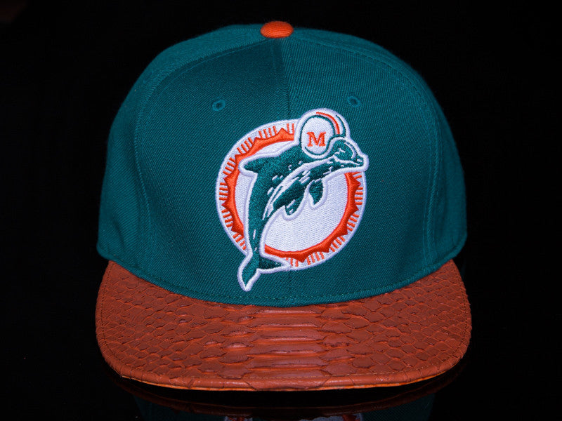 Miami Dolphins Snakeskin Strapback